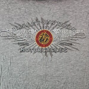 LN Harley-Davidson Gray Graphic Women’s Tee - Medium